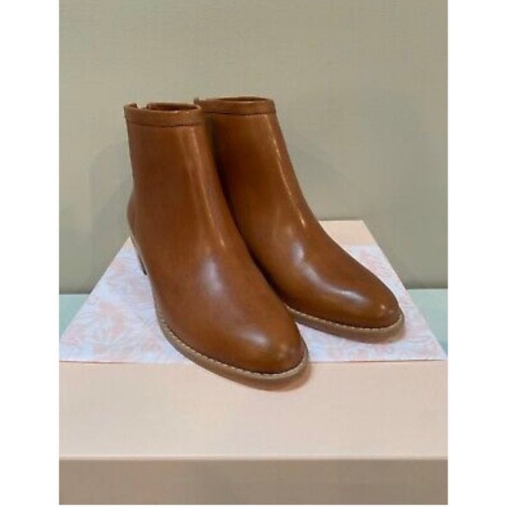 Loeffler Randall Felix Chelsea Ankle Boots Booties Cognac Size 7 New